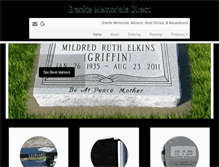 Tablet Screenshot of granitememorialsdirect.com